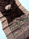 Wow Pure Creap Silk With Ajrakh Printed Saree Best Wholesale Shop In Surat